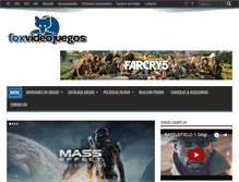 Tablet Screenshot of foxvideojuegos.com
